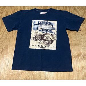 Vintage Honda Racing Shirt Mens L Blue 1996 Graphic Tee 90s